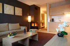 Lucky Bansko |Apartment Delux living room and kitchenette