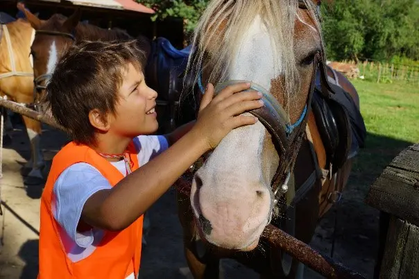 Children with horses in Lucky Kids | Lucky Bansko 