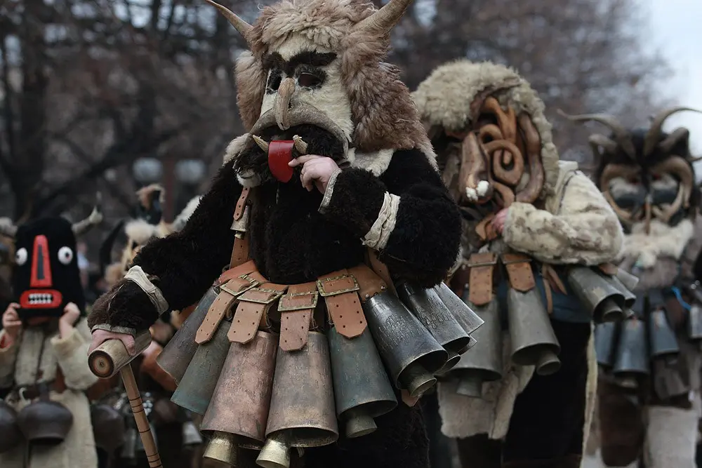 Bulgarian kukeri on photo | Lucky Bansko SPA & Relax