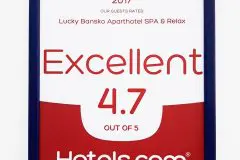 Lucky Bansko rated 4.7 out of 5 | Lucky Bansko SPA & Relax