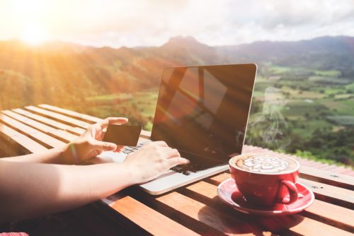 Home office with breakfasts and dinners